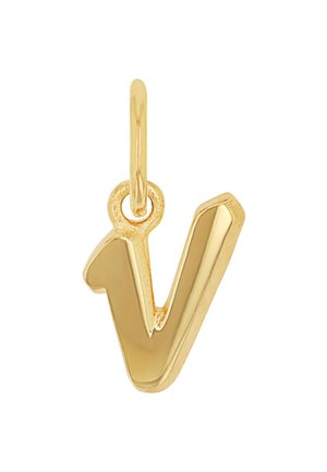 LETTER V - Ciondolo - gold coloured