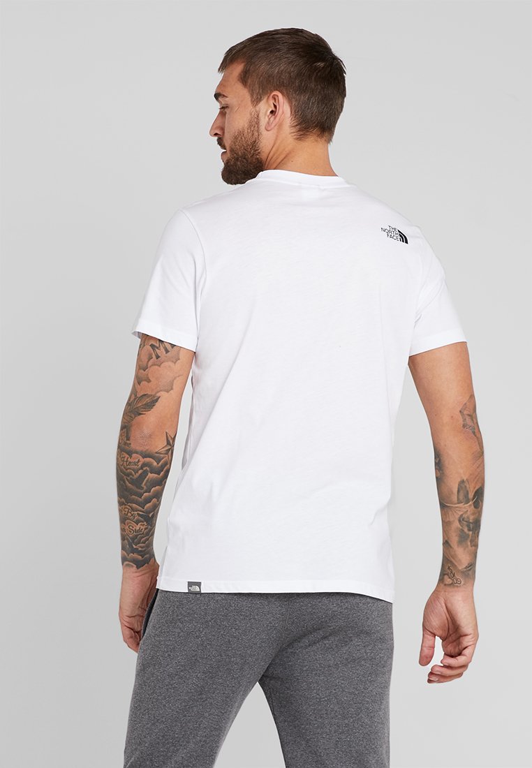 The North Face EASY TEE - Camiseta estampada - white/blanco - Zalando.es