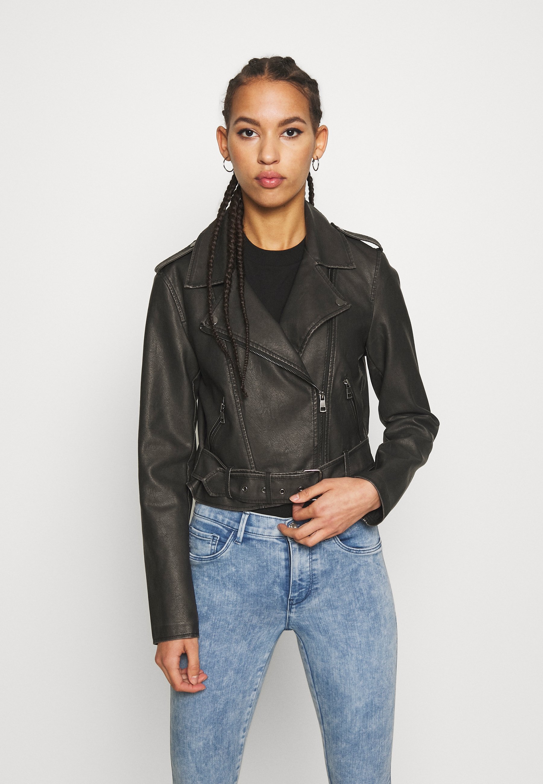 Abbigliamento Giacche e blazer ONLY ONLPASTEL - Giacca in similpelle - black/nero Abbigliamento Giacche e blazer ONLY ONLPASTEL - Giacca in similpelle - black/nero