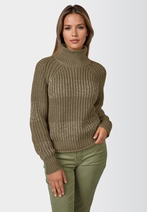 Strickpullover - khaki