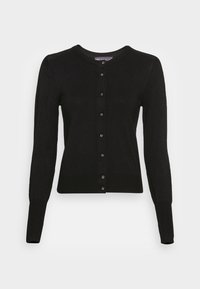 CREW NECK PLAIN - Vest - black