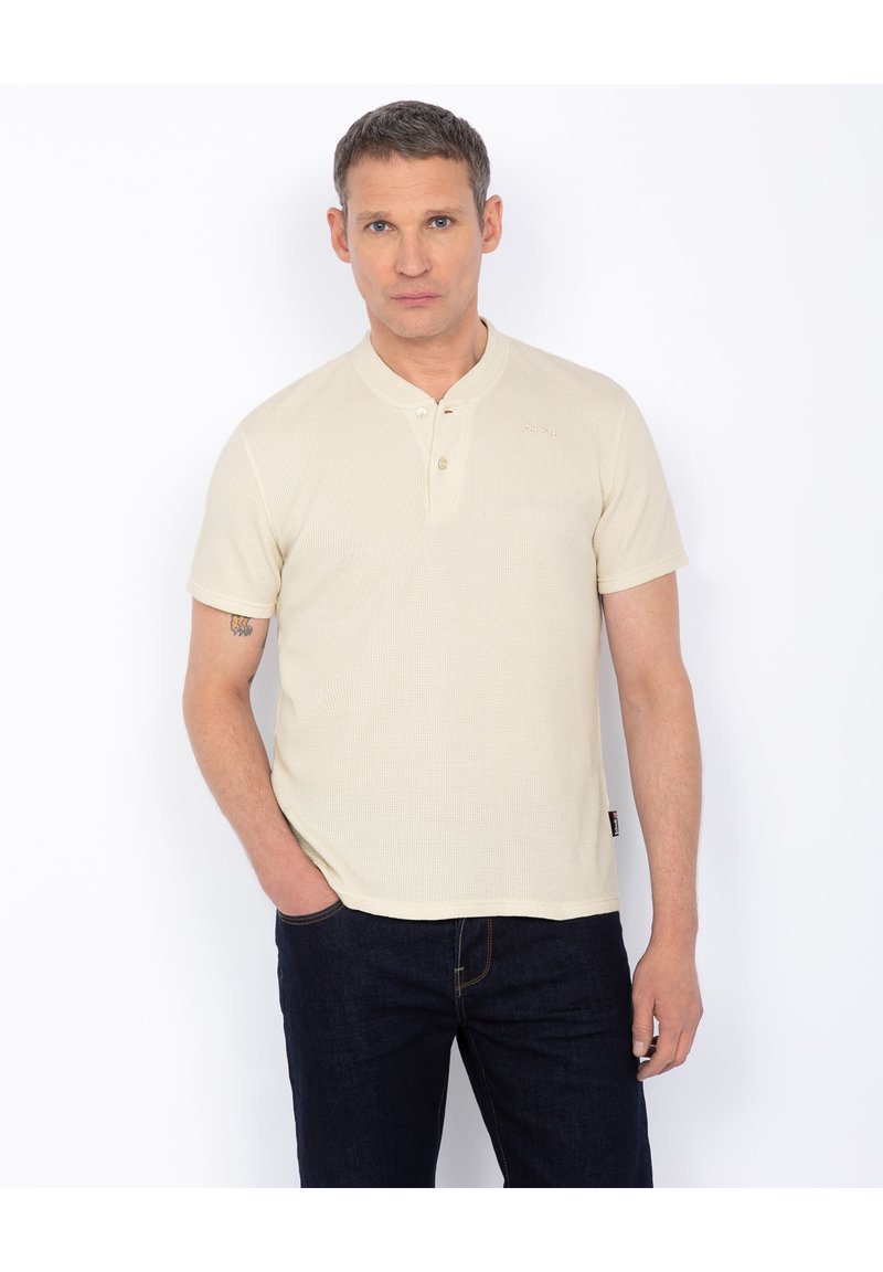 Blouse à Enfiler Henry Cotton's - Taille 42, Beige, Col Cravate - Occasion Très Bon état