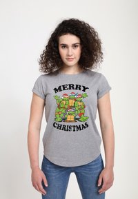 Henry Tiger TEENAGE MUTANT NINJA TURTLES GROUP CHRISTMAS - T-shirts print - melange grey