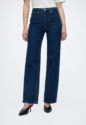 Vero Moda VMTESSA - Wide Leg - dark blue denim