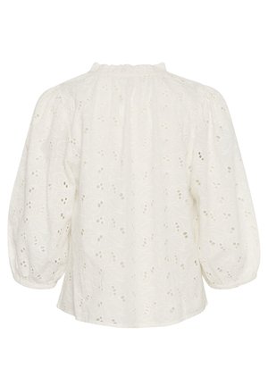 Kaffe, KATESSA BRODERIE ANGLAISE - Blúzka - chalk