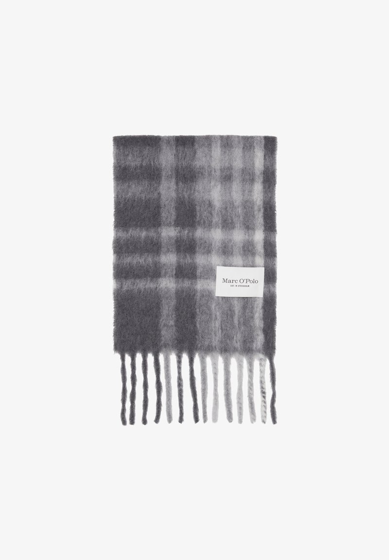 Marc O'Polo MIT FRANSEN AUS KUSCHELIGEM - Sjaal - multi deep grey melange