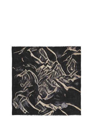 Petrusse, CARRÉ EN LAINE & SOIE ALLURE 120X120CM - Foulard - noir