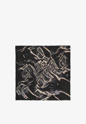 Petrusse, CARRÉ EN LAINE & SOIE ALLURE 120X120CM - Foulard - noir