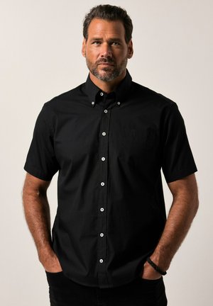 JP1880, SHIRT, SHORT SLEEVE, BUTTON-DOWN COLLAR, MODERN FIT - Hemd - black