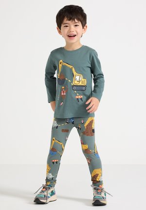 Lindex TRUCKS 2 PACK - Leggings - Strümpfe - dark dusty green