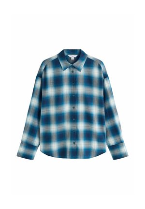 Next, TALL FIT - FLANNEL OVERSIZED SHIRT - Shirt - blue check