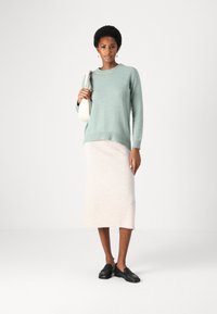 Davida Cashmere A-vonalú szoknya - beige