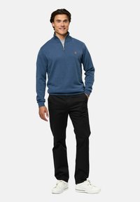 U.S. Polo Assn. BRISON HALF ZIP - Pulóver - vintage indigo melange