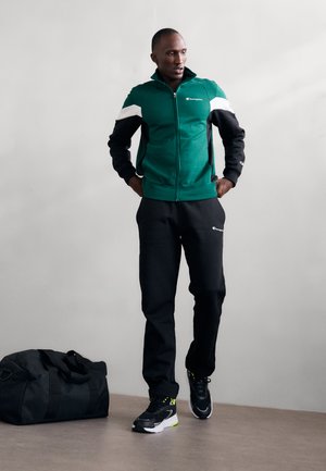 Champion ICONS FULL ZIP SWEATSUIT COLORBLOCK SET - Tuta - green/black/white