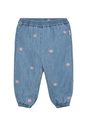 EMB. WITH LINING - Jeans Tapered Fit - faded denim