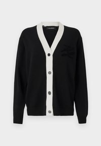 AUTOGRAPH CONTRAST CARDIGAN - Cardigan - black/white