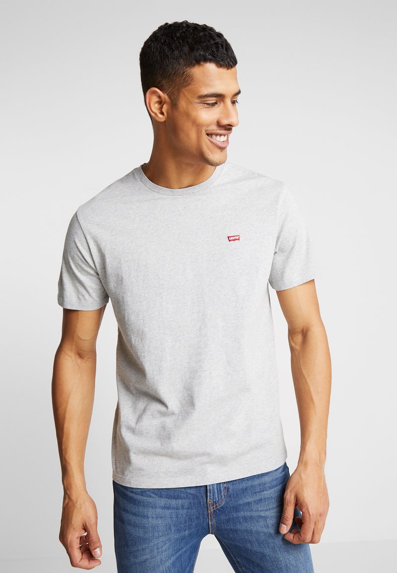 Levi's® THE ORIGINAL TEE - Camiseta estampada - patch medium grey heather embroidery