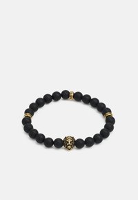 Guess - BEADS LION UNISEX - Armbånd - yellow gold-coloured/black Miniatyrbilde 1