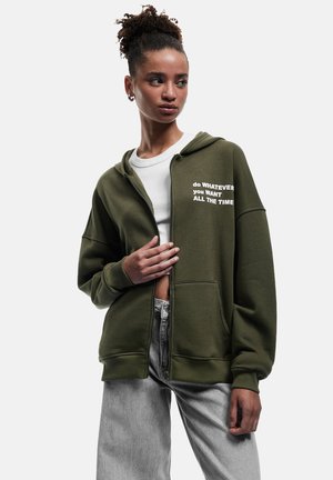 Sweatjacke - khaki