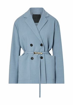 LIU JO, LIU JO UNSTRUCTURED MÉLANGE JACKET - Κοντό παλτό - light blue