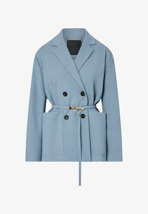 LIU JO, LIU JO UNSTRUCTURED MÉLANGE JACKET - Κοντό παλτό - light blue