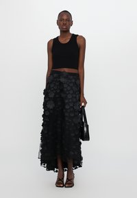 Ida Sjöstedt CARRIE SKIRT BRIDAL - Fustă maxi - black