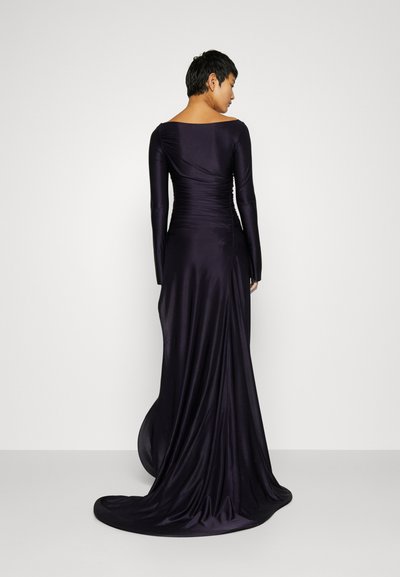 Victoria Beckham RUFFLE DETAIL GOWN - Oblačila za posebne priložnosti - blackberry