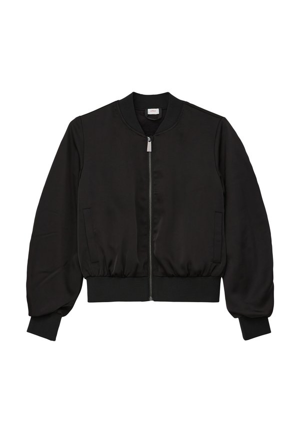 MIT RAFFUNG - Bomberjacke - schwarz