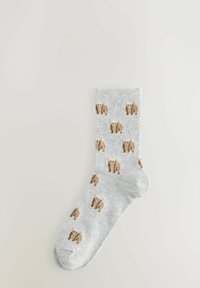 Next HAMISH THE HIGHLAND COW STRIPE ANKLE 4 PACK - Ponožky - monochrome
