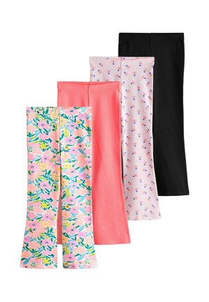 REGULAR FIT FLARED 4 PACKS - Legging - navy blue pink floral