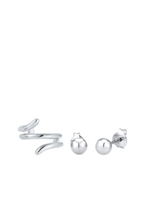 Elli SET STUDS EARCUFF - Pendientes - silver-coloured