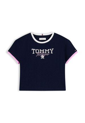 Tommy Hilfiger, CREST TEE - Μπλουζάκι με στάμπα - dark night navy