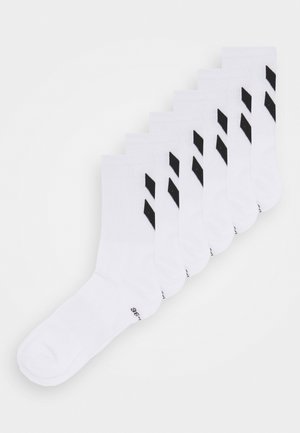 CHEVRON SOCKS 6 PACK UNISEX - Calze sportive - white