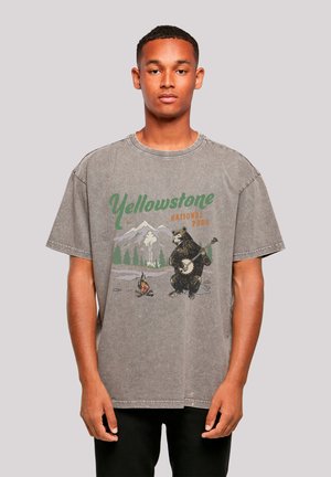 US - Print T-shirt - asphalt