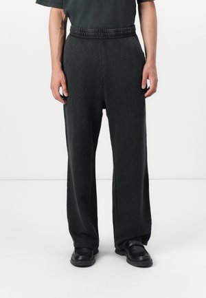 STRAIGHT LEG UNISEX - Tracksuit bottoms - black