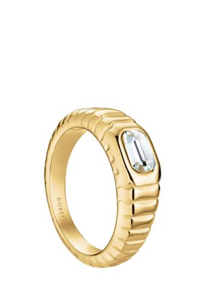 OCTAGON RIDGED - Ring - gold-coloured