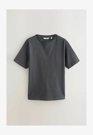 Next HEAVYWEIGHT 3 PACK - REGULAR FIT - T-shirt med print - blue ecru slate grey contrast stitch