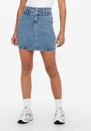 Gonna a tubino - medium blue denim