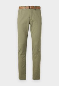 WITH BELT - Chino - tree moss green