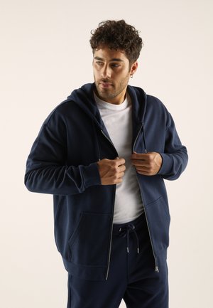 Sweater met rits - dark blue