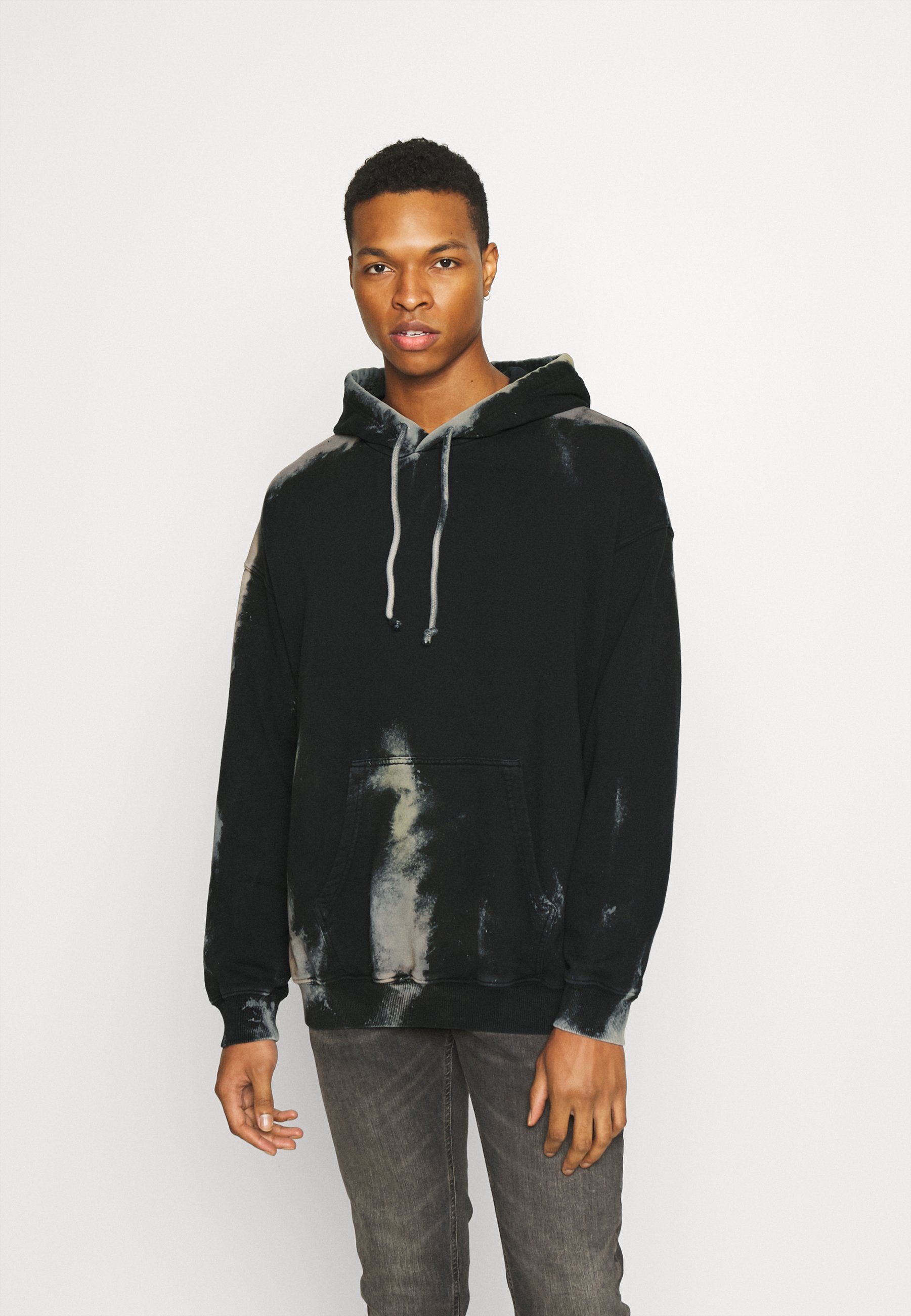 black fuzzy sweatshirt