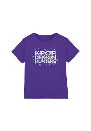 NETFLIX, KPOP DEMON HUNTERS CHRISTMAS SNOWFLAKE LOGO UNISEX - Print T-shirt - purple