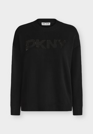 DKNY, EMBELLISHED  - Πουλόβερ - black/antique black