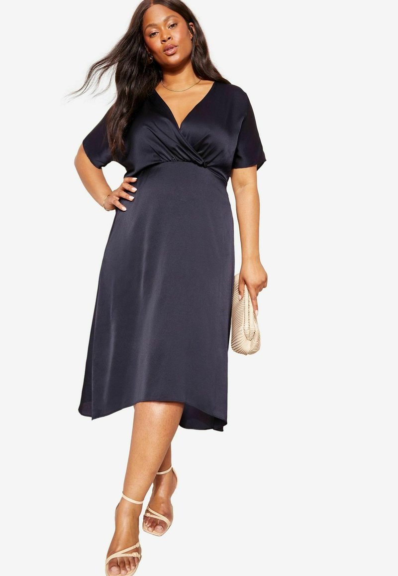Friends Like These REGULAR FIT - CURVES SHORT SLEEVE  - Rochie cocktail/Rochie petrecere - blue