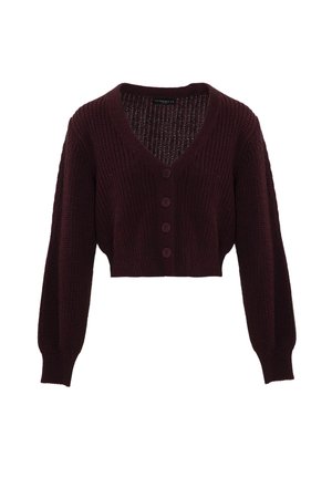 Strickjacke - bordeaux