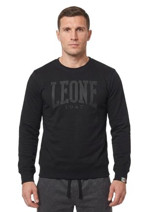 LEONE 1947, MAN CREWNECK BIG LOGO - Sweatshirt - black