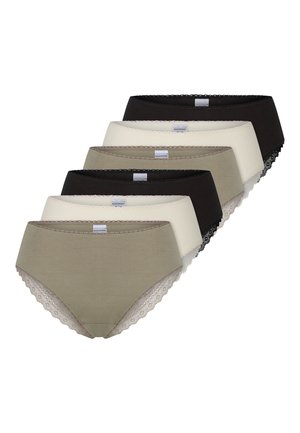 MODERN 6-PACK - Slip - creme grün schwarz