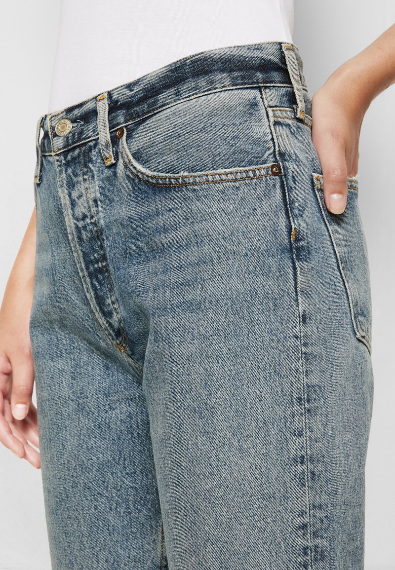 Damen Bekleidung | Agolde LANA CROP Jeans Straight Leg emulsion/medium indigo/blue denim - KO56870 Damen Bekleidung | Agolde LANA CROP Jeans Straight Leg emulsion/medium indigo/blue denim - KO56870