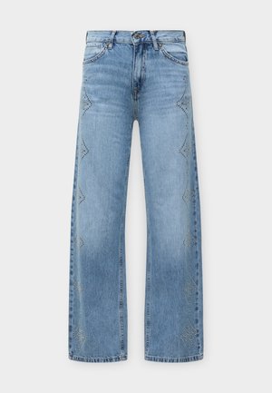 ONLY, ONLHOPE STUD DECO HW WIDE RED DNM CRO - Coupe large - medium blue