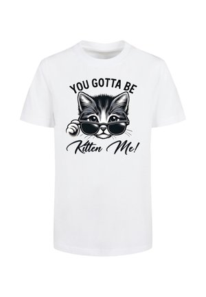 Print T-shirt - weiß